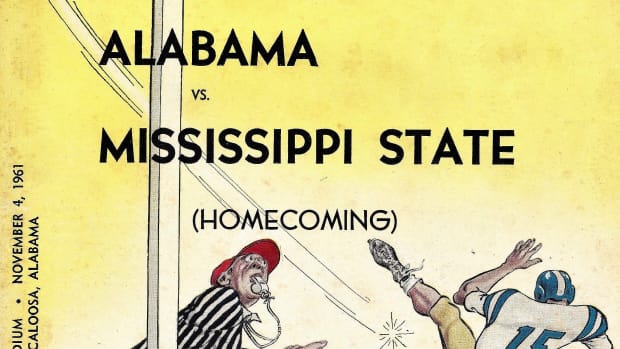 Mississippi State at Alabama, game program, Nov. 4, 1961